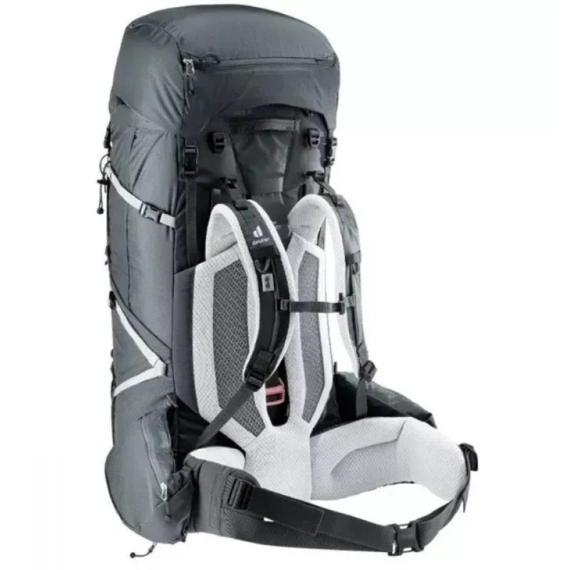 Mugursoma DEUTER Aircontact Pro 75+10 SL Sieviešu — 75+10 L, SL piegriezums, Graphite, 2.88 kg, Neilons