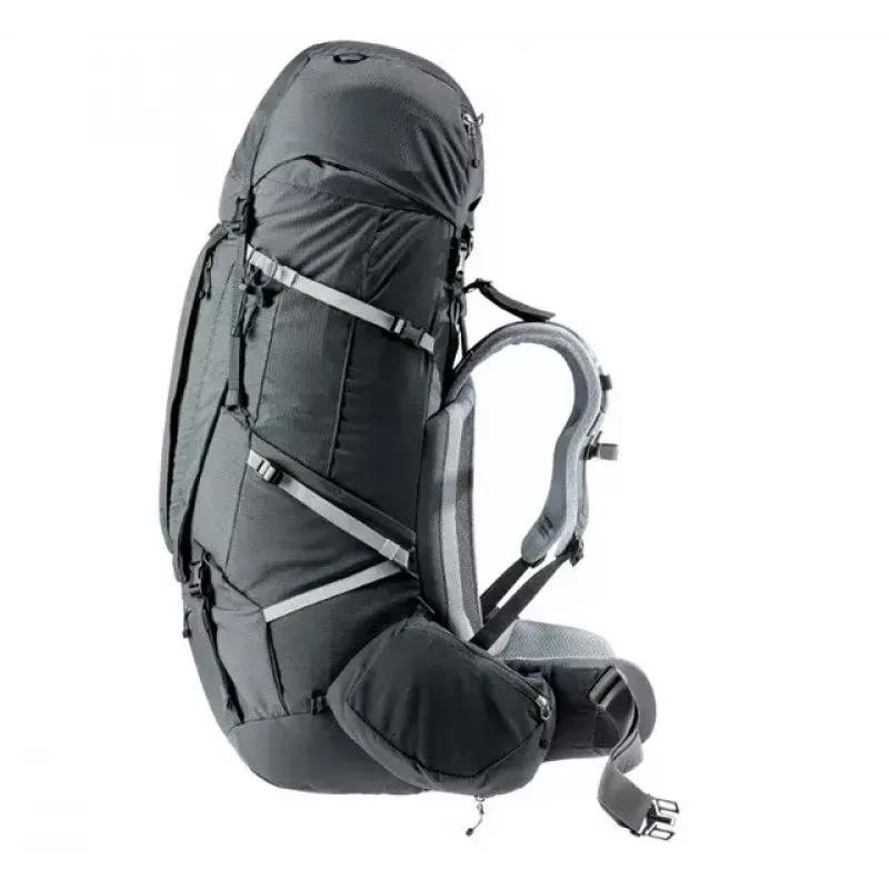 Mugursoma DEUTER Aircontact Pro 75+10 SL Sieviešu — 75+10 L, SL piegriezums, Graphite, 2.88 kg, Neilons