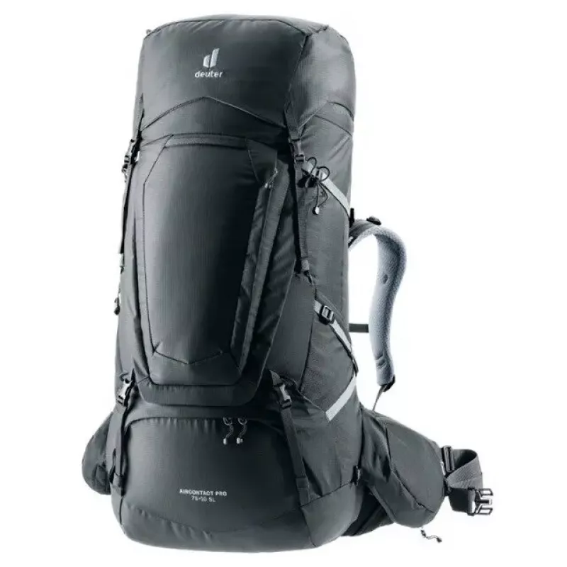 Mugursoma DEUTER Aircontact Pro 75+10 SL Sieviešu — 75+10 L, SL piegriezums, Graphite, 2.88 kg, Neilons
