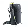 Mugursoma DEUTER Trail PRO 34 SL — sieviešu pārgājienu mugursoma 34 L, viegla, izturīga, Melna