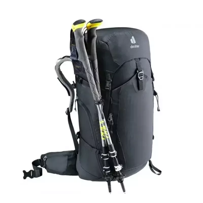 Mugursoma DEUTER Trail PRO 34 SL — sieviešu pārgājienu mugursoma 34 L, viegla, izturīga, Melna