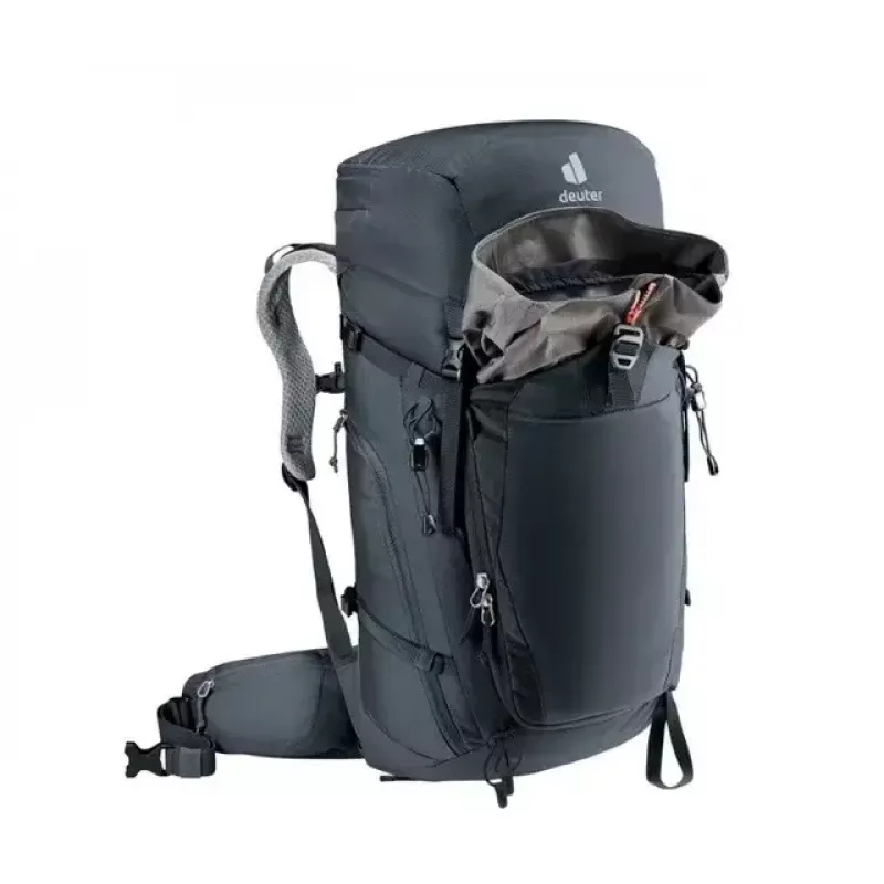 Mugursoma DEUTER Trail PRO 34 SL — sieviešu pārgājienu mugursoma 34 L, viegla, izturīga, Melna