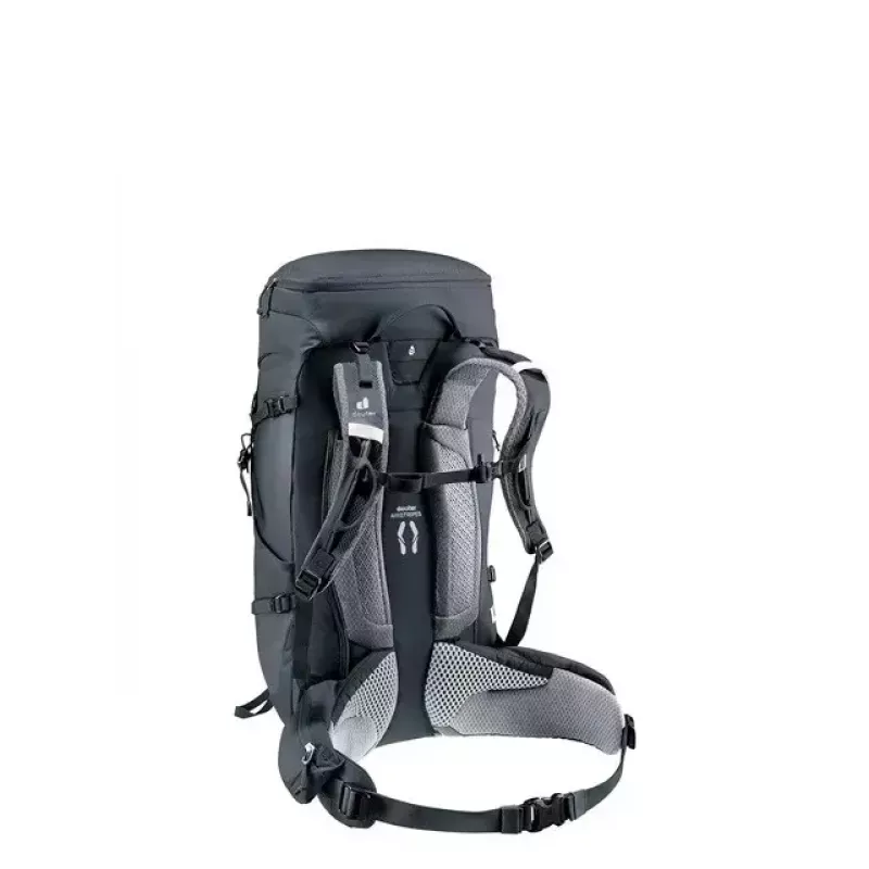 Mugursoma DEUTER Trail PRO 34 SL — sieviešu pārgājienu mugursoma 34 L, viegla, izturīga, Melna