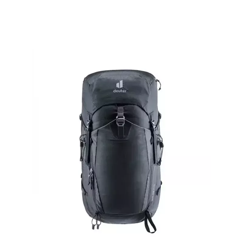 Mugursoma DEUTER Trail PRO 34 SL — sieviešu pārgājienu mugursoma 34 L, viegla, izturīga, Melna