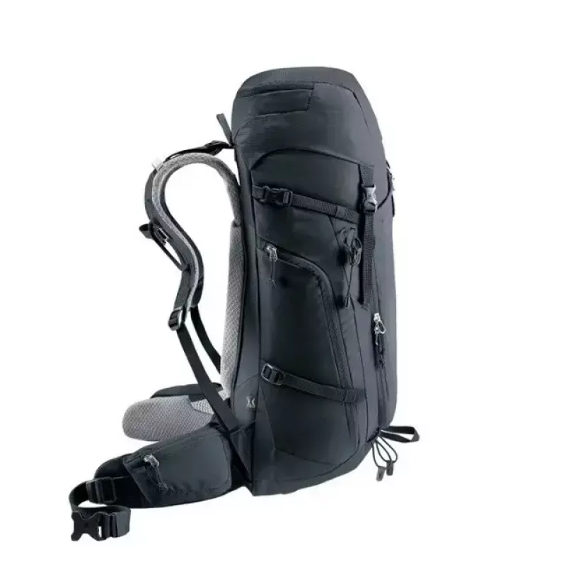 Mugursoma DEUTER Trail PRO 34 SL — sieviešu pārgājienu mugursoma 34 L, viegla, izturīga, Melna