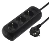 Hama 00108841 pārsprieguma aizsargs Melns 3 AC kontaktligzdas 230 V 3 m
