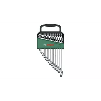 Bosch 1 600 A02 Z9E uzgriežņu atslēgu komplekts, 15 daļas, 6–21 mm