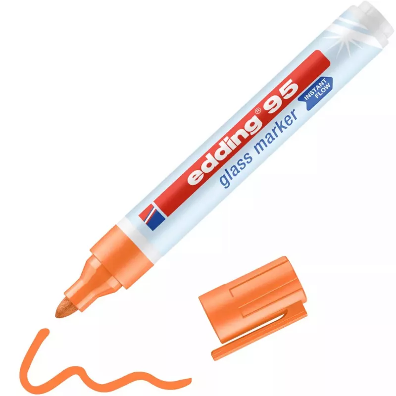 Marķieris stiklam Edding 95 Bullet tip Oranžs