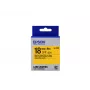 Epson LK-5YBP lentes kasetne pasteļkrāsā, melns uz dzeltena, 18mm x 9m