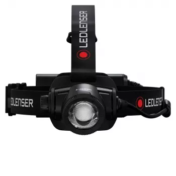 Galvaslampa Led Lenser H15R Core — LED galvaslampa, 2500 lm, 21700 akumulators, IP67, 250 m staru kūlis, 4 jaudas līmeņi, alumīnijs, melna