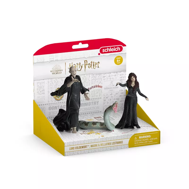 Figūru komplekts Schleich Lords Voldemorts Nagini Bellatrix Lestrange Daudzkrāsains