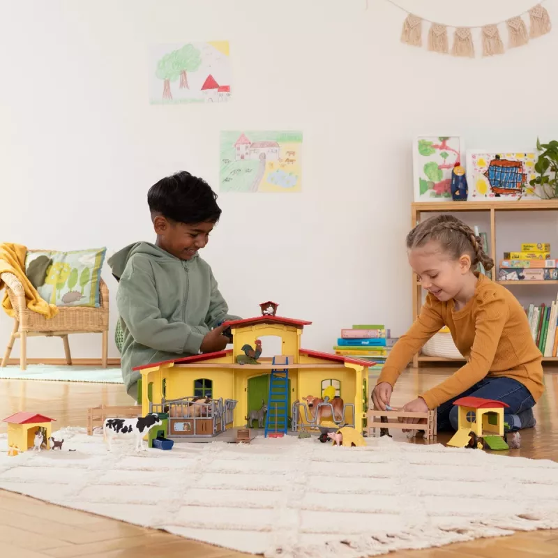 schleich FARM WORLD Mobilais vistas kūts