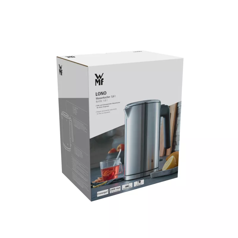 WMF Lono 0413130011 elektriskā tējkanna 1.6 L 2400 W Nerūsējošais tērauds