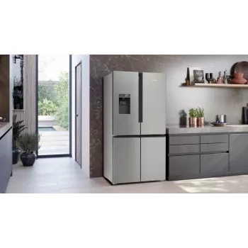Siemens KF96DPPEA brīvi stāvošs side-by-side ledusskapis 574 L Nerūsējošais tērauds