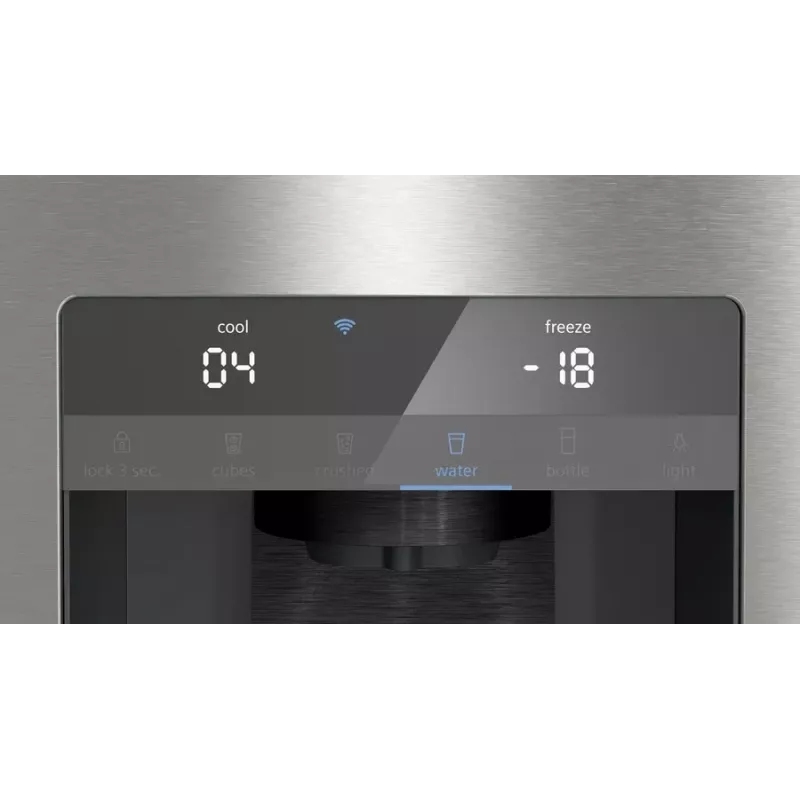 Siemens KF96DPPEA brīvi stāvošs side-by-side ledusskapis 574 L Nerūsējošais tērauds