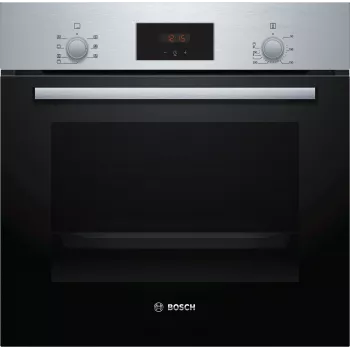 Bosch Serie 2 HBF133BR0 cepeškrāsns 66 L Melna, Nerūsējošs tērauds