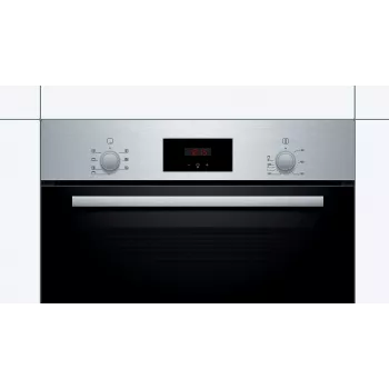 Bosch Serie 2 HBF133BR0 cepeškrāsns 66 L Melna, Nerūsējošs tērauds