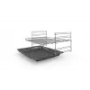 Bosch Serie 2 HBF133BR0 cepeškrāsns 66 L Melna, Nerūsējošs tērauds