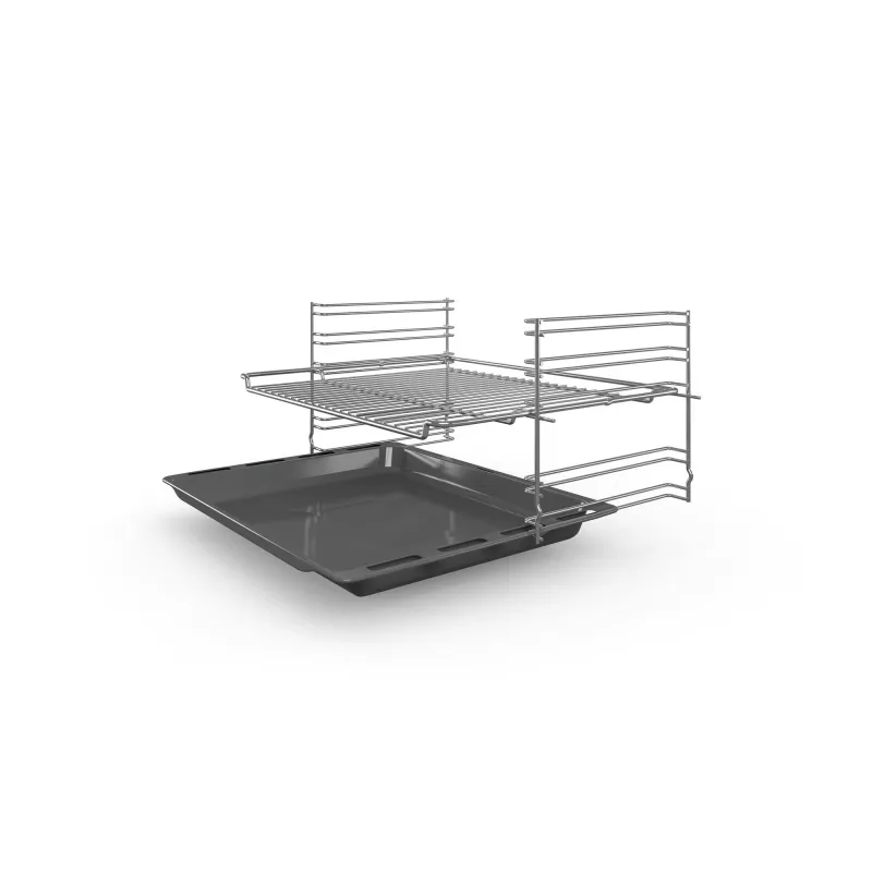 Bosch Serie 2 HBF133BR0 cepeškrāsns 66 L Melna, Nerūsējošs tērauds
