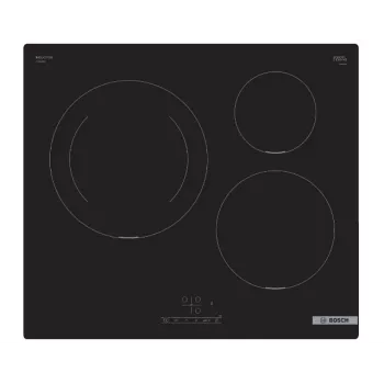 Bosch Serie 4 PUJ611BB5E iebūvējamā indukcijas plīts virsma, melna, 60 cm, 3 zonas