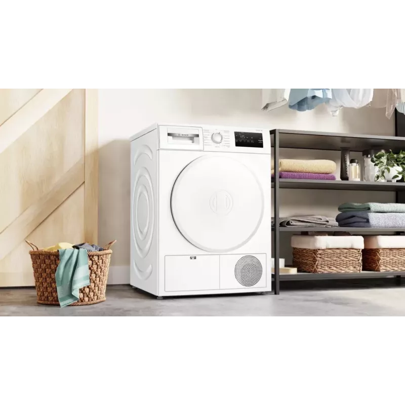 Bosch WTH83004 veļas žāvētājs Brīvi stāvošs Priekšējā ielāde 8 kg Balts