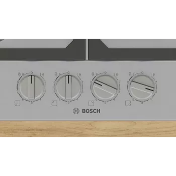 Bosch Serie 6 PCP6A5I90 gāzes plīts virsma, nerūsējošais tērauds, iebūvējama, 60 cm, 4 zonas