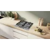 Bosch Serie 6 PCP6A5I90 gāzes plīts virsma, nerūsējošais tērauds, iebūvējama, 60 cm, 4 zonas