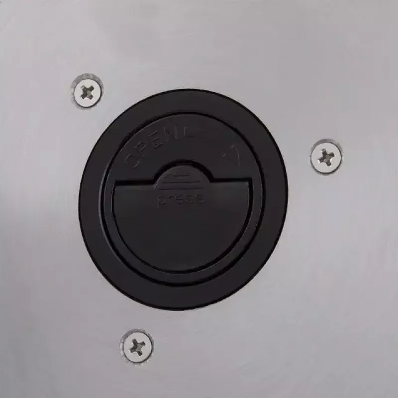 Elektriskā šķēlējs HEINRICH'S HMA 8704 — kompakts metāla korpuss, 200 W, 1–15 mm šķēles biezums, nerūsējošā tērauda asmens