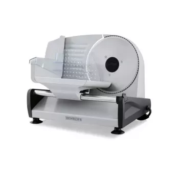 Elektriskā šķēlējs HEINRICH'S HMA 8704 — kompakts metāla korpuss, 200 W, 1–15 mm šķēles biezums, nerūsējošā tērauda asmens