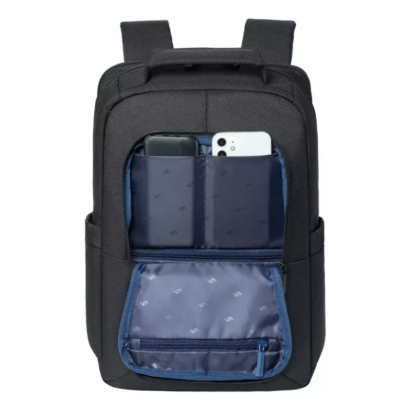 Mugursoma Rivacase 8425 40.6 cm (16 colli) Melna Ar rokturi un plecu siksnu