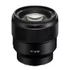 Sony FE 85mm F1.8 melns teleobjektīvs MILC/SPL kamerām