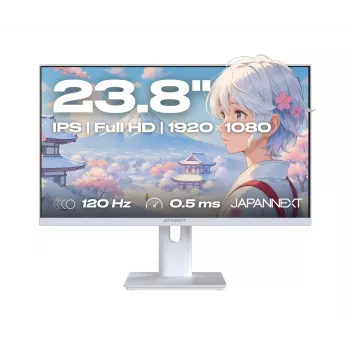 JAPANNEXT JN-I238FHD120F-HSP-W monitors 60.5 cm (23.8 collas) 1920 x 1080 pikseļi Full HD LCD balts