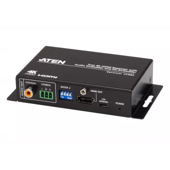ATEN VC882-AT-G True 4K HDMI atkārtotājs ar audio iegulšanu un izgulšanu