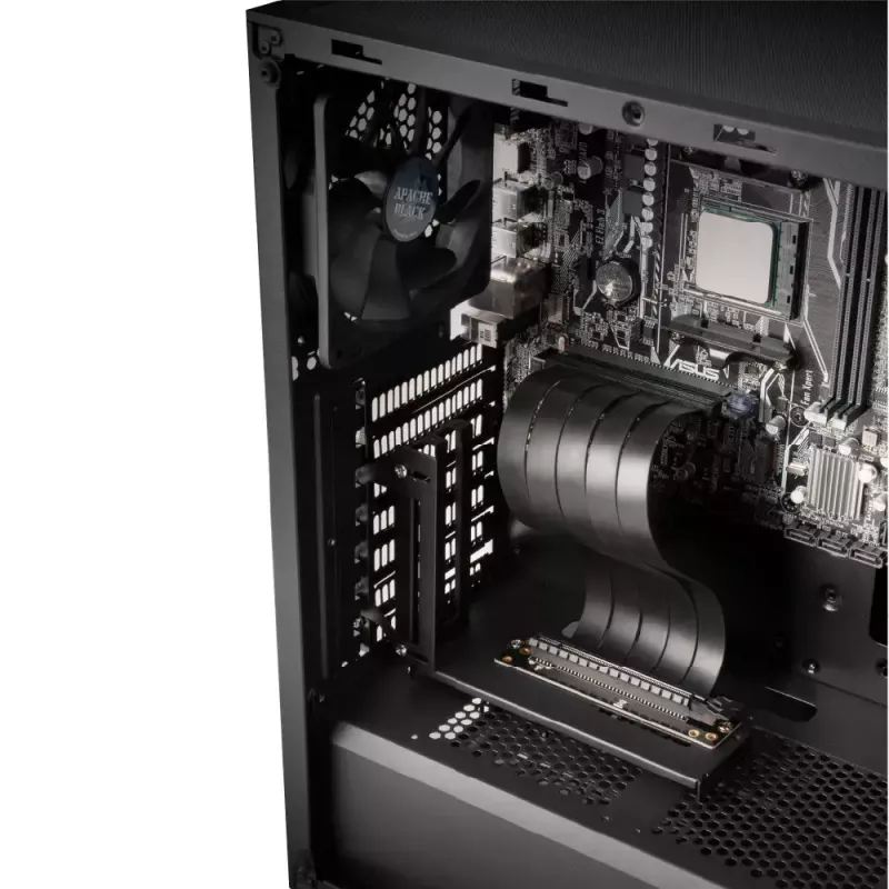 Vertikālais GPU turētājs Akasa RISER BLACK PRO