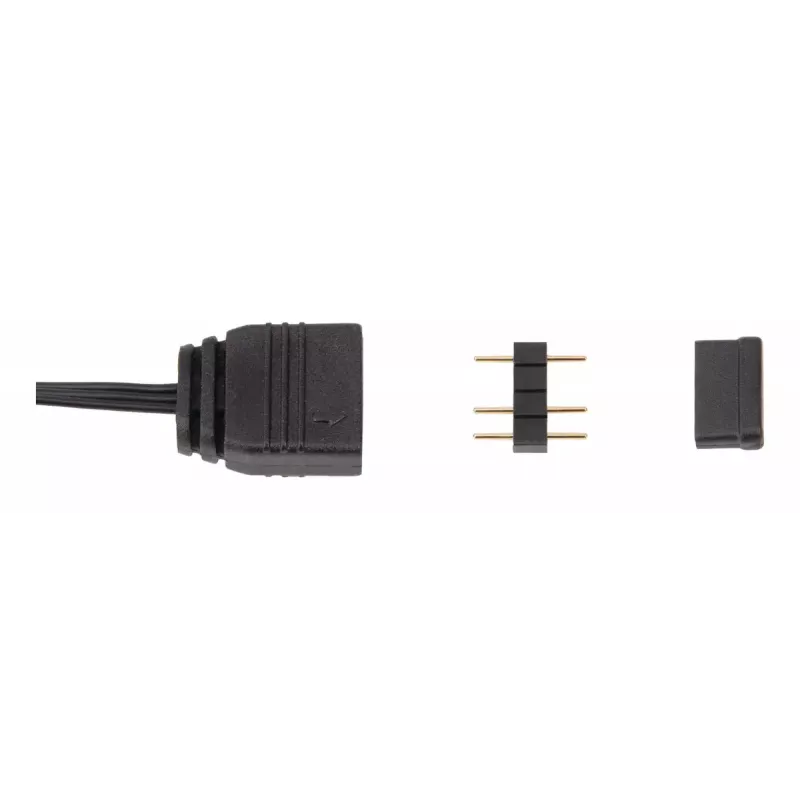 Kabelis Silverstone CPL03 0,3 m 4 x 4-pin PWM uz 4-pin PWM