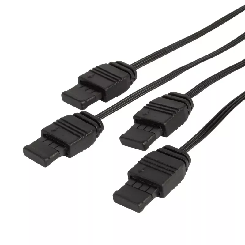 Kabelis Silverstone CPL03 0,3 m 4 x 4-pin PWM uz 4-pin PWM