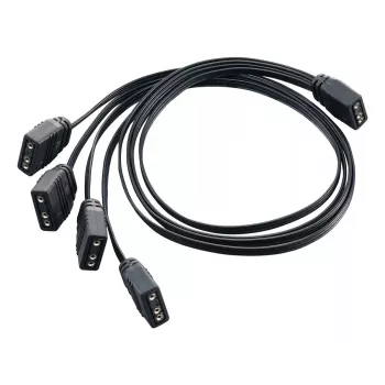 Kabelis Silverstone CPL03 0,3 m 4 x 4-pin PWM uz 4-pin PWM