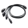 Kabelis Silverstone CPL03 0,3 m 4 x 4-pin PWM uz 4-pin PWM