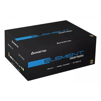 Chieftec ELP-700S barošanas bloks 700 W 20+4 kontaktu ATX PS/2 Melns