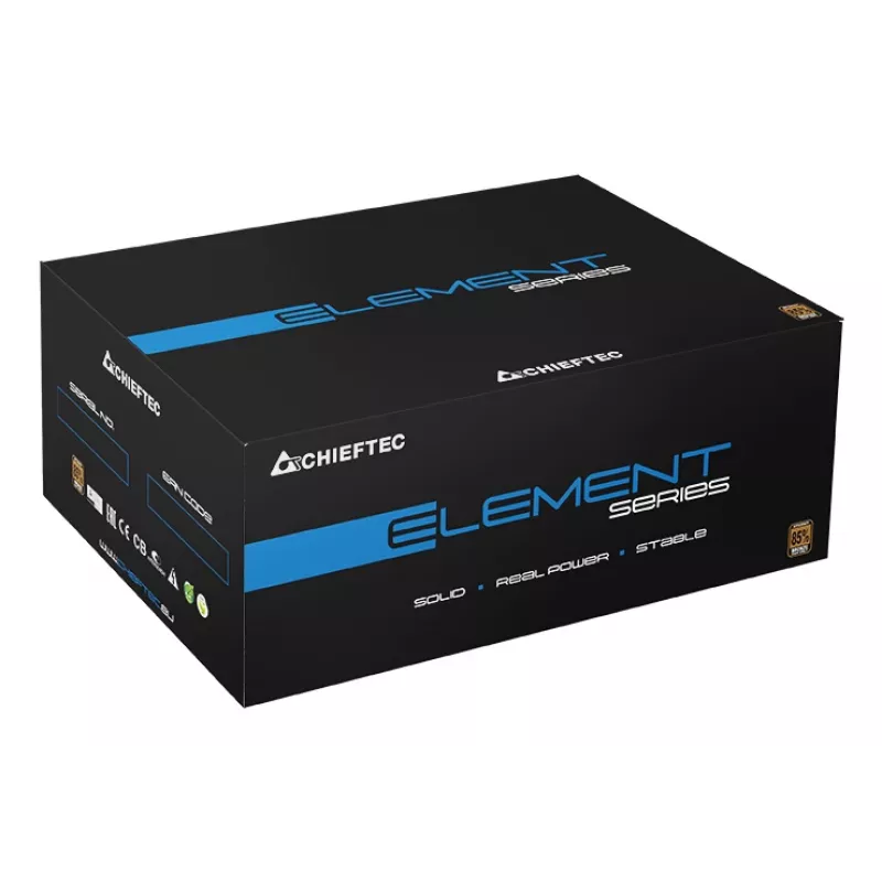 Chieftec ELP-700S barošanas bloks 700 W 20+4 kontaktu ATX PS/2 Melns