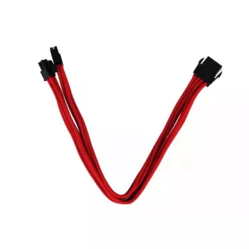 EPS12V pagarinātājkabelis Silverstone SST-PP07-EPS8R 8pin(4+4) 0.3m sarkans