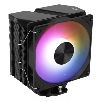 Gaisa dzesētājs AEROCOOL Rime 4 120 mm hidrauliskais gultnis, 4 siltuma caurules, TDP 230 W, melns