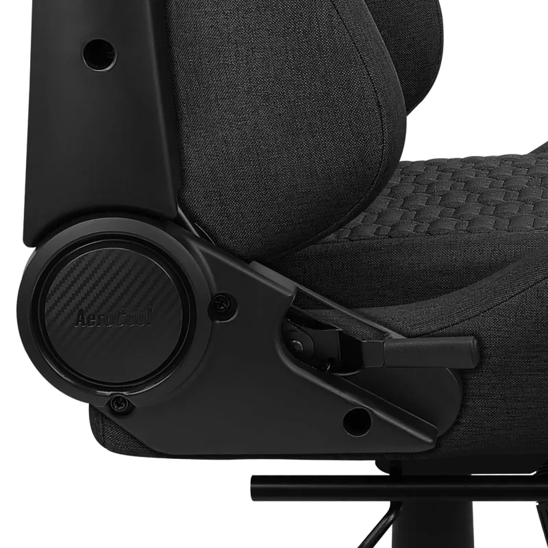 Aerocool ROYALASHBK Premium Ergonomic Spēļu Krēsls ar Kāju Balstu Aeroweave Tehnoloģija Melns