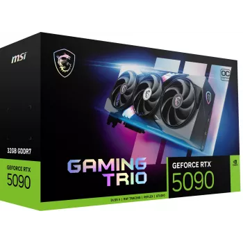 Grafikas karte MSI GeForce RTX 5090 32GB GDDR7, 512 bitu, PCIe 5.0, 3x DP 2.1a + HDMI 2.1b, 575W, 359×149×70 mm