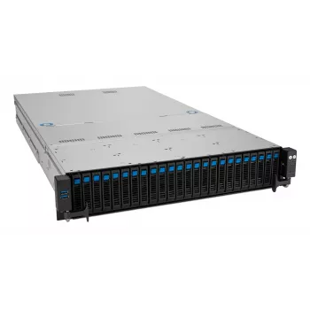Rack serveris ASUS RS520A-E12-RS24U Socket SP5, AMD EPYC 9004, 1 CPU, 24x DDR5 DIMM, 6.14TB max, 2U, 26x 2.5 collu sloti, 1600W PSU