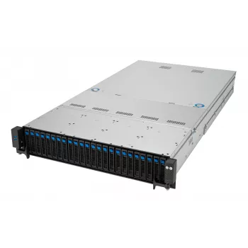 Rack serveris ASUS RS520A-E12-RS24U Socket SP5, AMD EPYC 9004, 1 CPU, 24x DDR5 DIMM, 6.14TB max, 2U, 26x 2.5 collu sloti, 1600W PSU