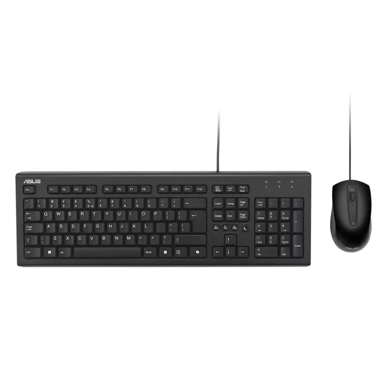 ASUS U2000 + MOUSE/BK/UI tastatūras un peles komplekts, vadu, USB, melns
