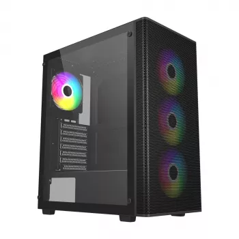 FSP M220-BA korpuss Midi Tower mATX, ATX Melns ARGB