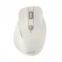 Bezvadu labās rokas pele ASUS MD105 MK-WH — RF + Bluetooth, 2400 DPI, ritenītis, baterija, bēša