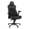 Universāla spēļu krēsls ASUS ROG Courser — polsterēts sēdeklis, maks. svars 136 kg, sēdeklis 670×700 mm, min. augstums 140 cm, melns
